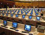 The governmental agency work uses the computer solution 